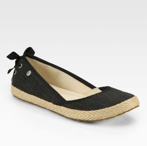 Ugg canvas espadrille flats